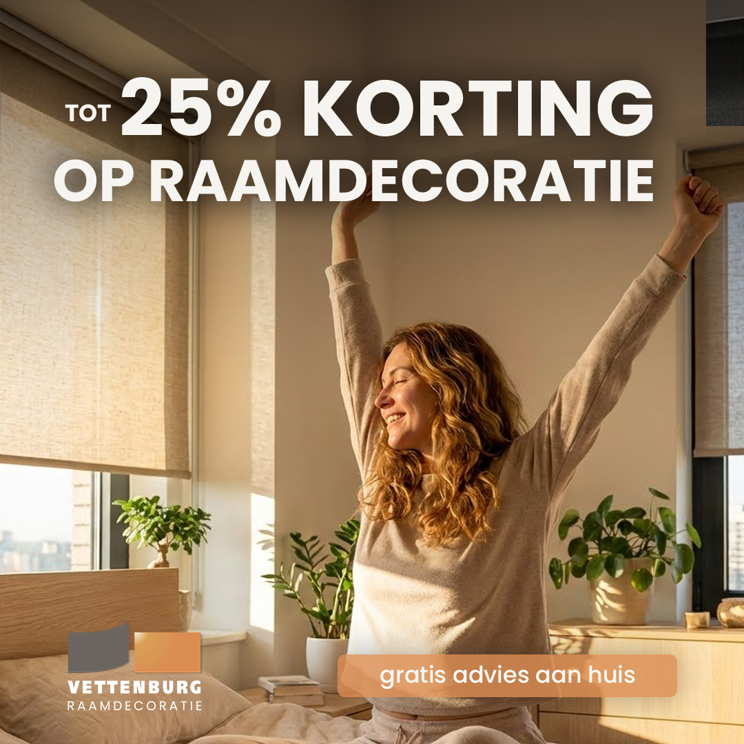 Raamdecoratie op maat in moderne living